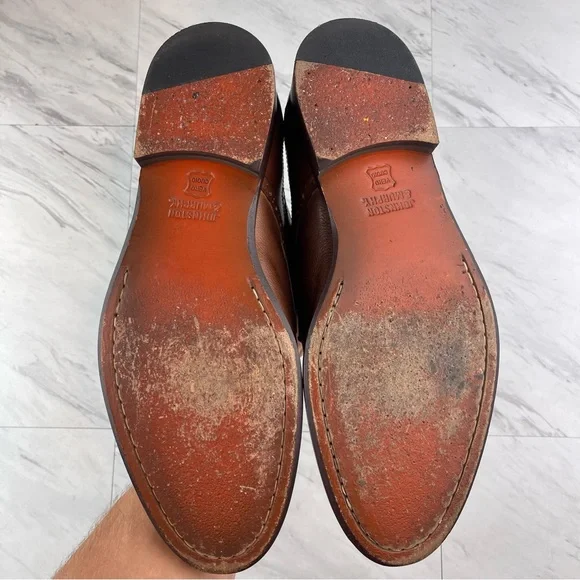 Johnston & Murphy Brown Leather Saddle Brogue Derby Mens Size 13 M - Picture 10 of 15